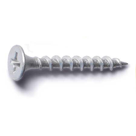 Buildright Deck Screw, #6 x 1-1/4 in, Steel, Flat Head, Phillips Drive, 275 PK 07907